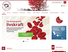 Tablet Screenshot of blodcancerforbundet.se